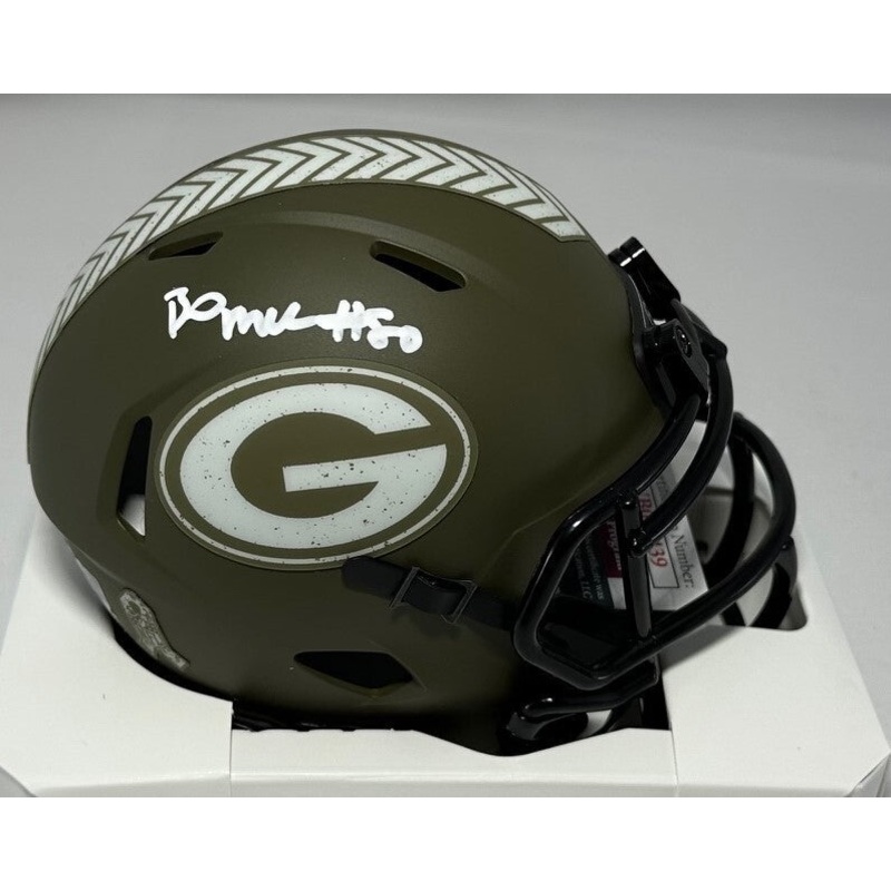 Packers Receiver BO MELTON Signed Riddell SALUTE Speed Mini Helmet AUTO – JSA