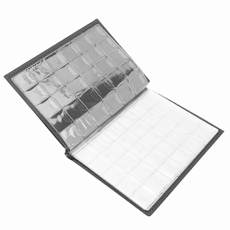 Pockets Coin Album Collection Book, 10 Pages Brown Coin Collecting Holder