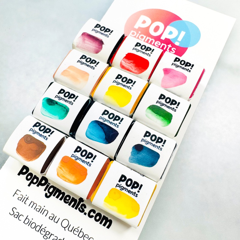 Pop! Pigments – Ensemble de 12 couleurs complmentaire pour la palette clate / complementary 12 colors