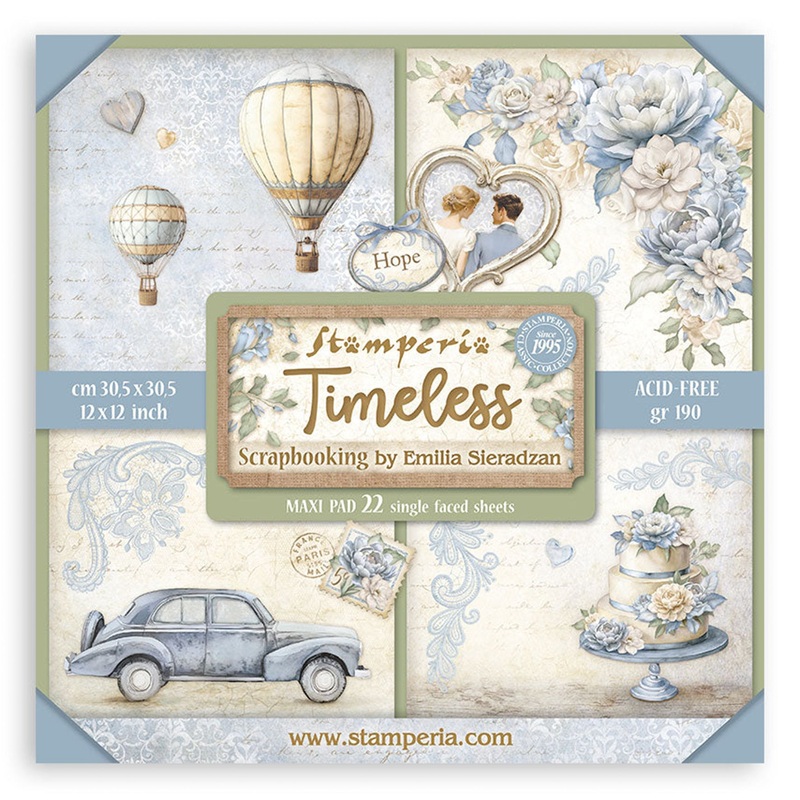 Stamperia Timeless 12×12 Inch Paper Pack Maxi (Single Face)