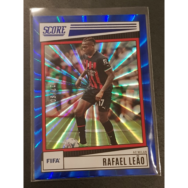 2022-23 Panini Score FIFA Rafael Leo #7 Blue Laser Parallel /60 Trading Card