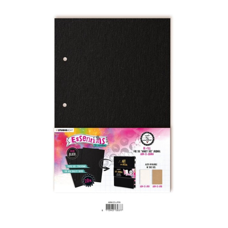 Art By Marlene Journal Pages For ABM-ES-JOUR04 Black Essentials 170x240x8mm 20 SH nr.05