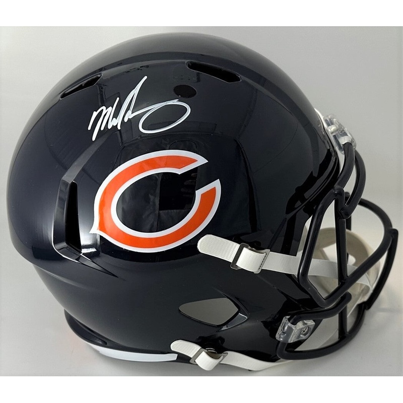 Bears MIKE SINGLETARY Signed Riddell Full Size Replica Speed Helmet AUTO – BAS