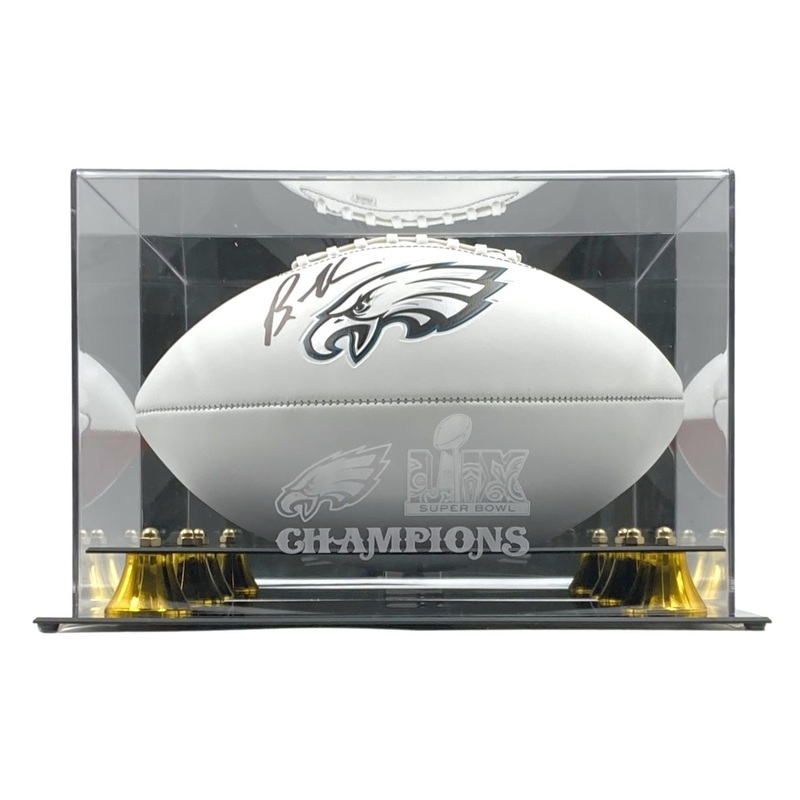 Brandon Graham Signed Eagles Logo Football JSA w/ Super Bowl 59 Case