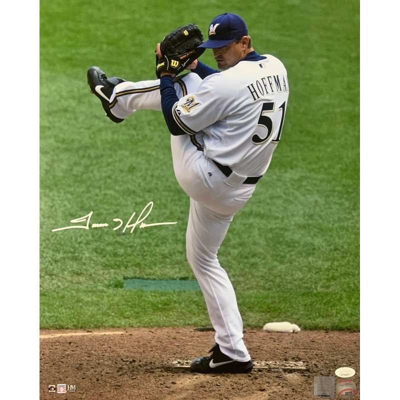 Brewers Hall of Famer TREVER HOFFMAN Signed 16×20 Photo #7 AUTO – JSA