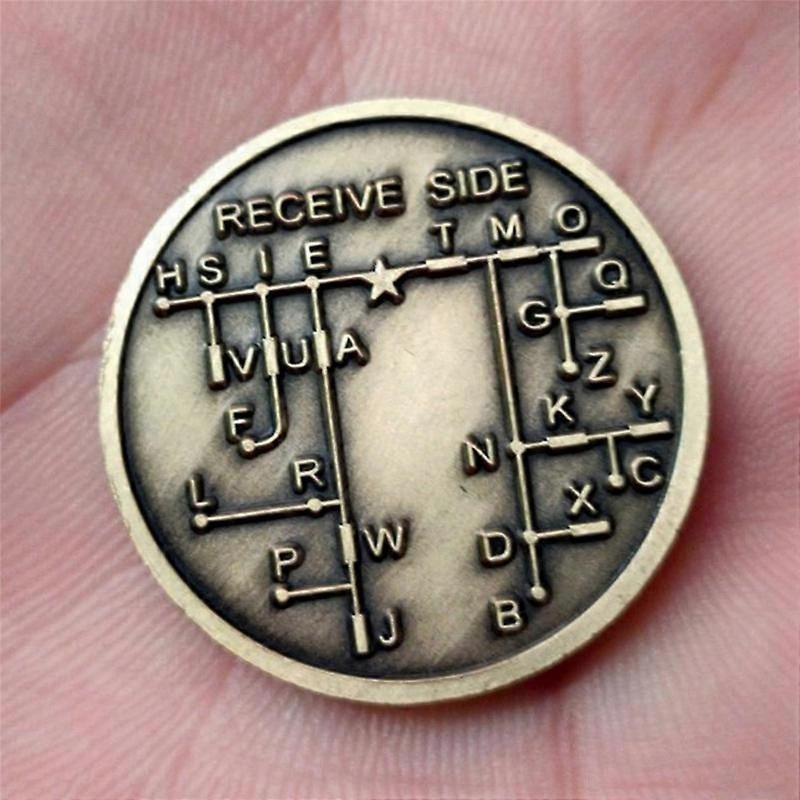 CW Morse Code Commemorative Coins CW Training Coin Morse Code Training Coin for Novice Radio Enthusi