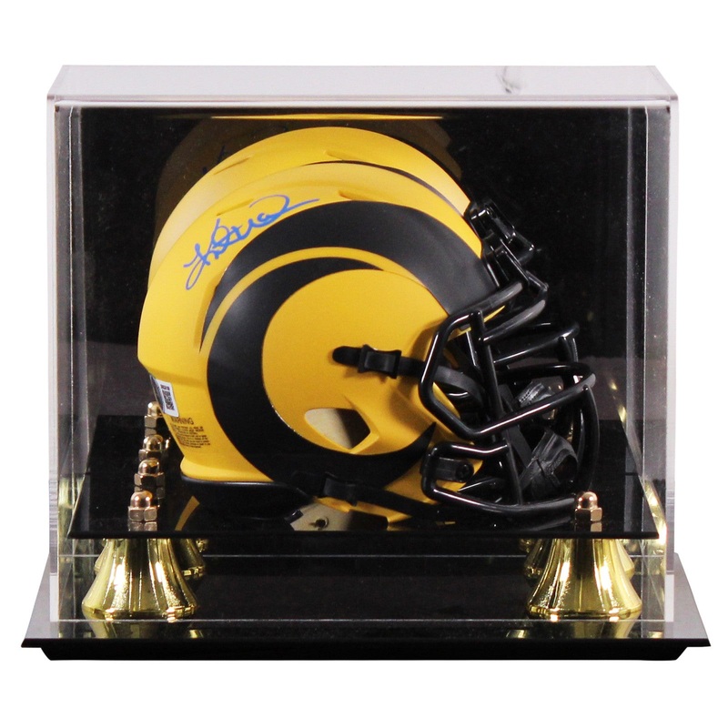 Rams Kurt Warner Authentic Signed Rave Speed Mini Helmet W/ Case BAS Witnessed