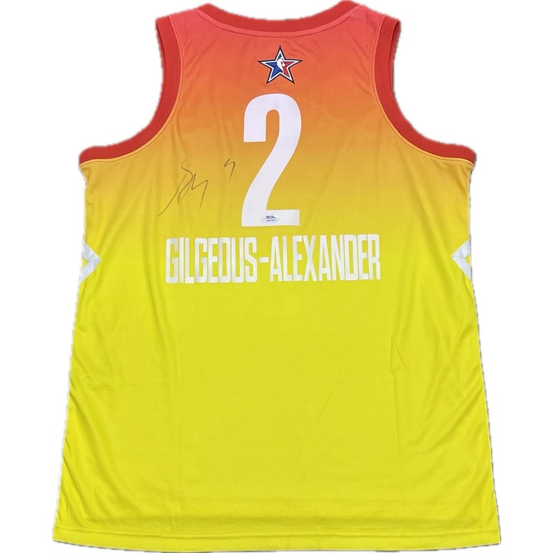 Shai Gilgeous-Alexander Signed All-Star Jersey PSA Autographed