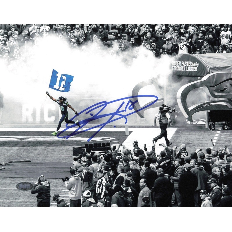 Sidney Rice Autographed Signed 8×10 Photo Seattle Seahawks MCS Holo #63312
