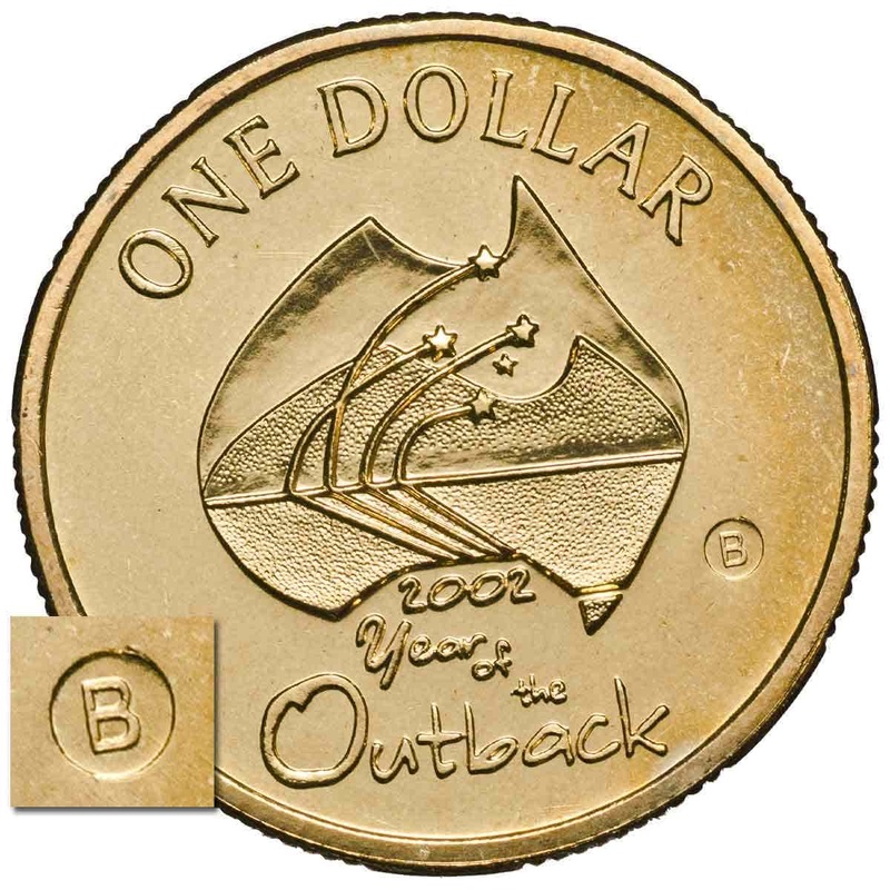 Year Of The Outback 2002 $1 ‘B’ Mintmark Al-Br Uncirculated Coin
