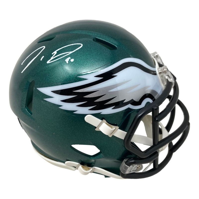 Jordan Davis Signed Philadelphia Eagles Mini Speed Helmet BAS