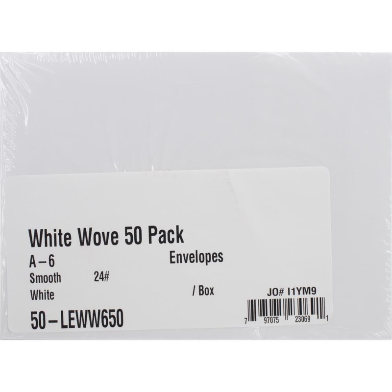 Leader A6 Envelopes (4.75X6.5) 50/Pkg White