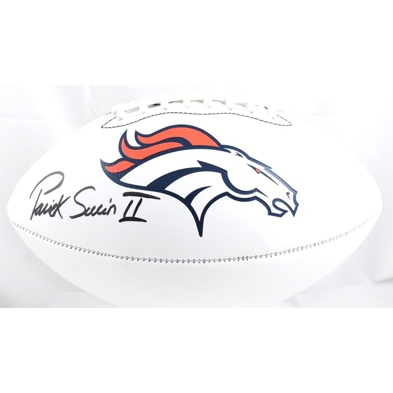 Patrick Surtain II Autographed Denver Broncos Logo Football- Beckett W Hologram