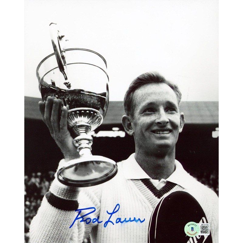 Rod Laver Authentic Signed 8×10 Black & White Vertical Photo BAS #BC13792