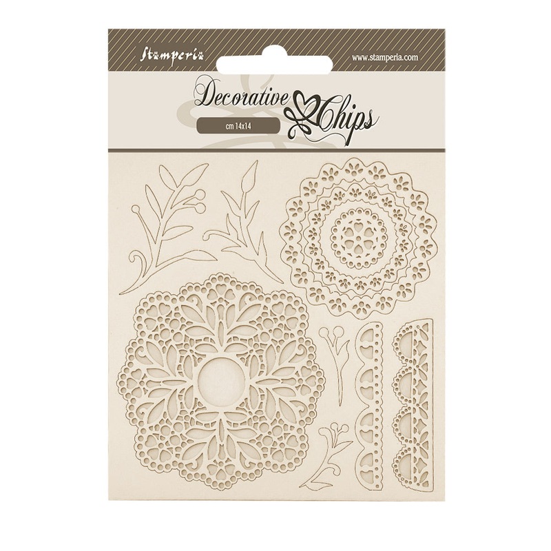 Stamperia Timeless Decorative Chips Lace