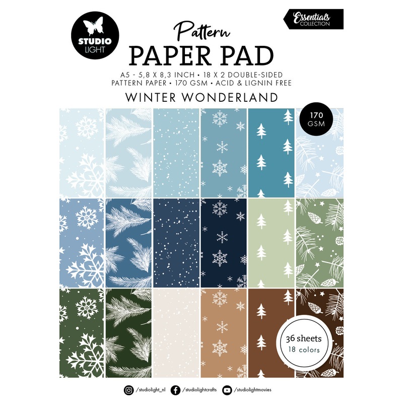 Studio Light Winter Wonderland Pattern Paper Pad