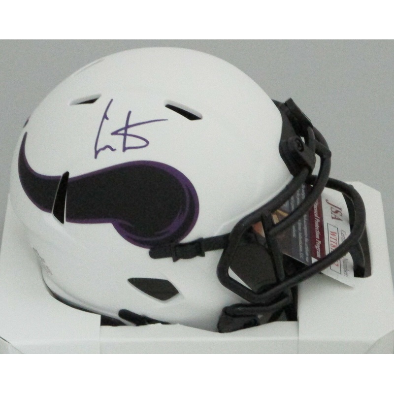 Vikings Hall of Famer CRIS CARTER Signed Riddell LUNAR Mini Helmet AUTO – JSA