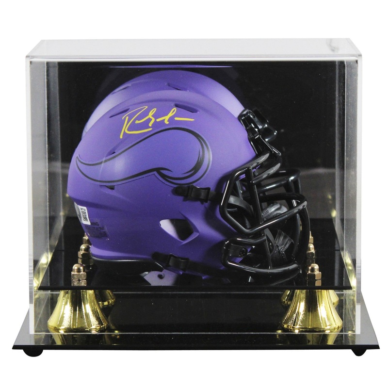 Vikings Randy Moss Authentic Signed Rave Speed Mini Helmet W/ Case BAS Witnessed