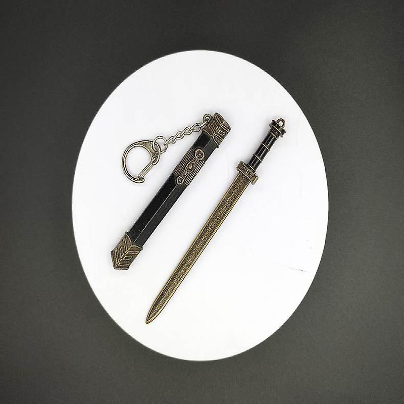 Ancient Famous Sword Metal Weapon Key Chain Pendant – Add A Touch Of History To Your Look!
