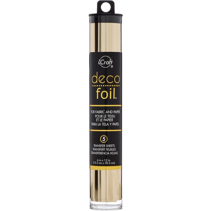 Deco Foil Transfer Sheets 6X12 5/Pkg – Champagne