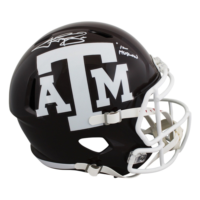 Texas A&M Johnny Manziel 12 Heisman Signed Full Size Speed Rep Helmet BAS W 2