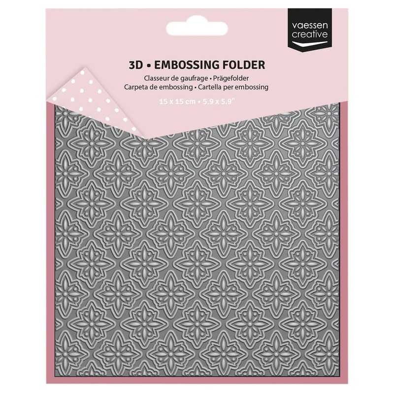 Vaessen Creative  3D Embossing Folder Christmas Star 15x15cm