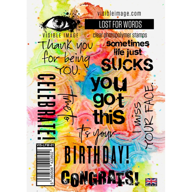 Visible Image Lost For Words Stamp Set