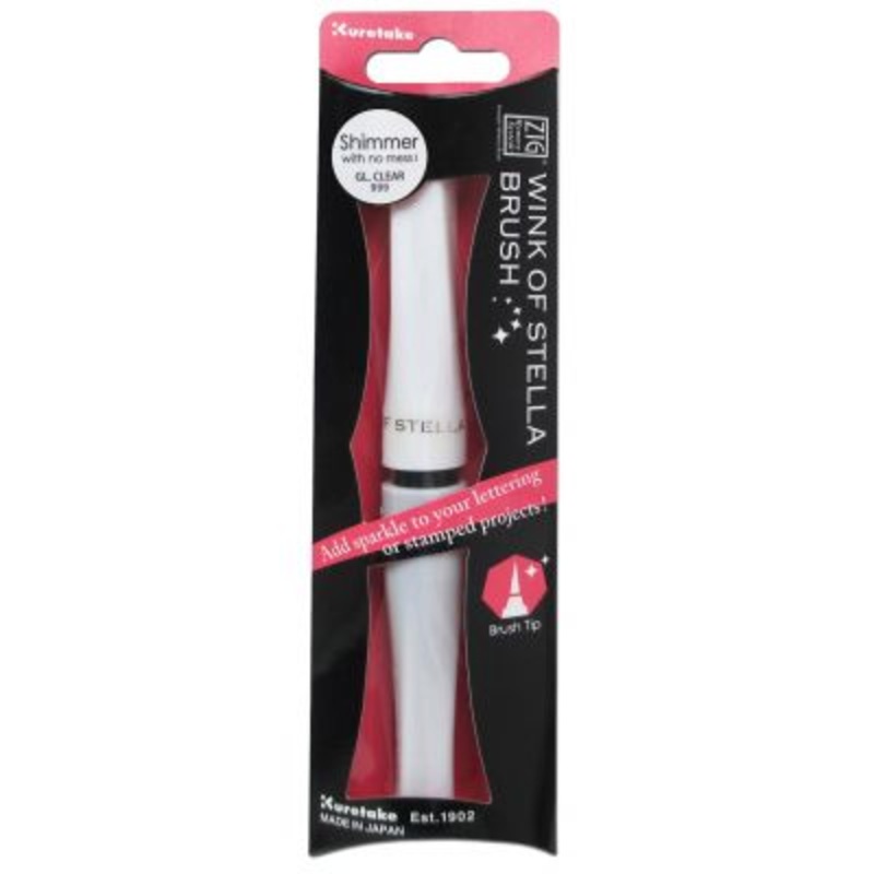 Zig Memory System Wink Of Stella Brush Glitter Marker Clear