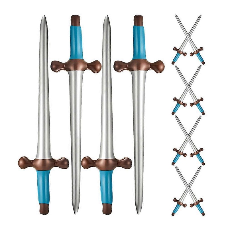 12pcs Inflatable Pirate Swords with Ergonomic Handles for Halloween Parties, Cosplay Events, and Creative Playtime Fun