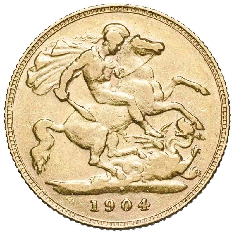 1904 Perth Edward VII Gold Half Sovereign about Very Fine