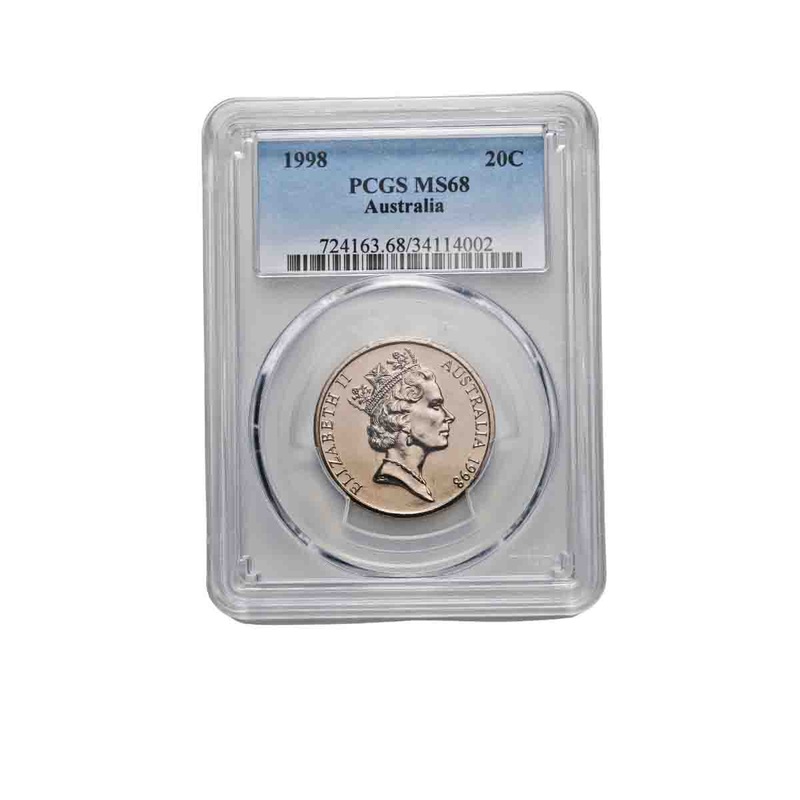 1998 20c PCGS MS68 (Gem Uncirculated)