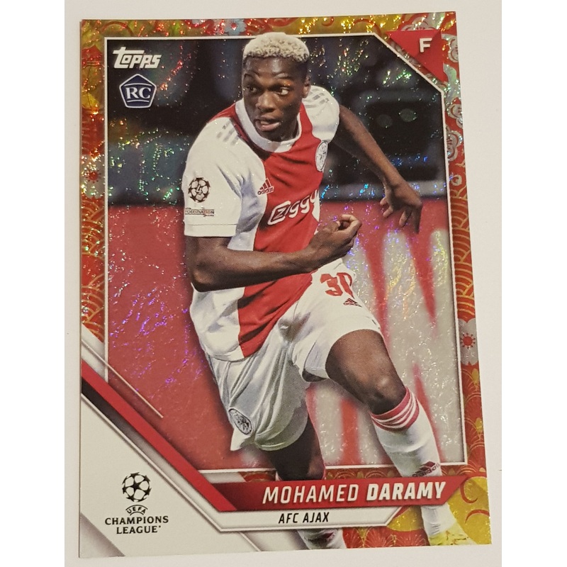 2021-22 Topps UEFA Champions League Jade Edition Mohamed Daramy #28 Chinese New Year Parallel /125 Rookie Card