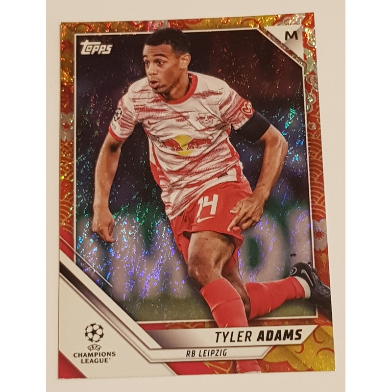 2021-22 Topps UEFA Champions League Jade Edition Tyler Adams #95 Chinese New Year Parallel /125 Trading Card