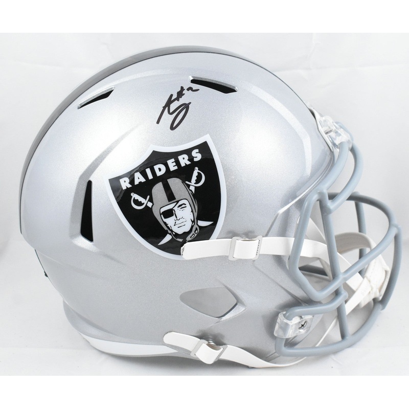 Ashton Jeanty Autographed Las Vegas Raiders F/S Speed Helmet- Beckett W Hologram