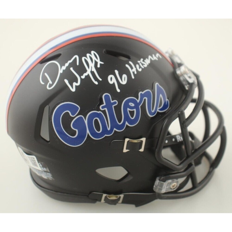 Danny Wuerffel Signed Florida Gators Mini Helmet Inscribd 96 Heisman (Beckett)