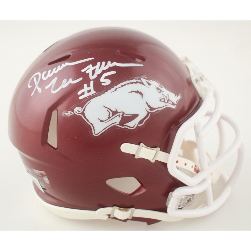 Darren McFadden Signed Arkansas Razorbacks Mini Helmet (Beckett) Raiders R.B.
