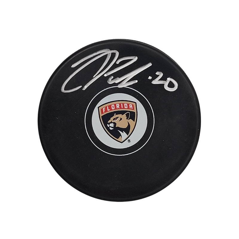 Jesse Puljujarvi Autographed Florida Panthers Logo Puck Beckett Authenticated