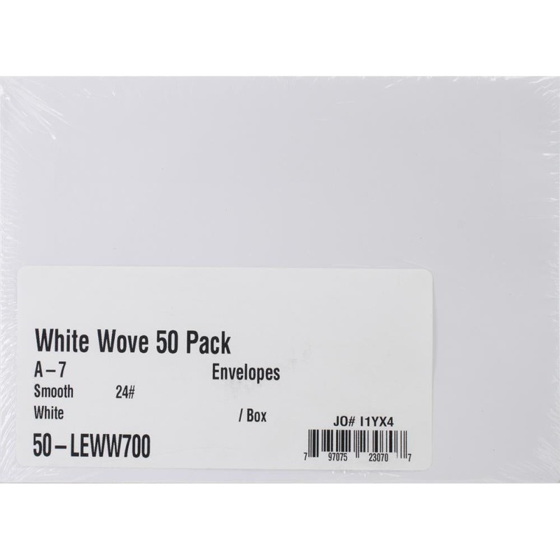 Leader A7 Envelopes (5.25X7.25) 50/Pkg White