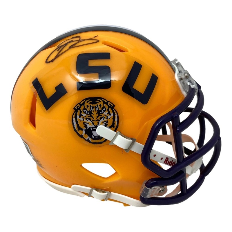 Odell Beckham Jr Signed LSU Tigers Mini Speed Helmet BAS