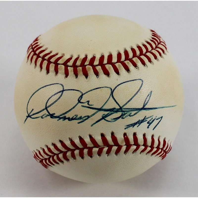 Rod Beck (d. 2007) Signed ONL Baseball (JSA COA) Cubs Closer / The Shooter