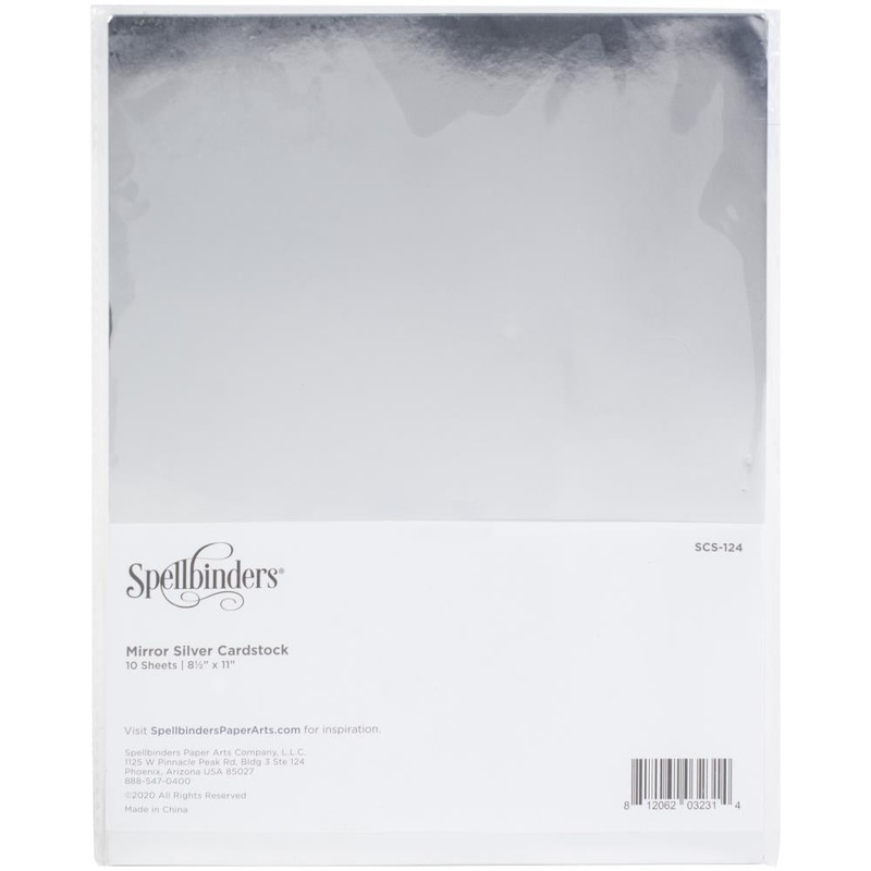Spellbinders Mirror Color Essentials Cardstock 8.5X11 10/Pkg – VARIOUS COLORS