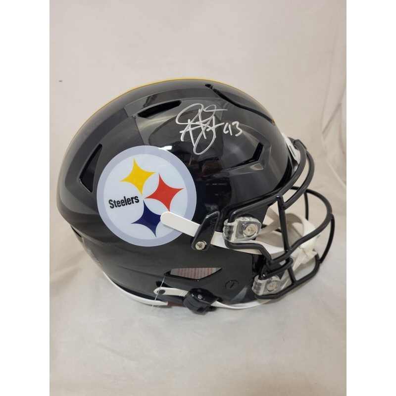 TROY POLAMALU SIGNED PITTSBURGH STEELERS SPEEDFLEX AUTHENTIC HELMET BECKETT