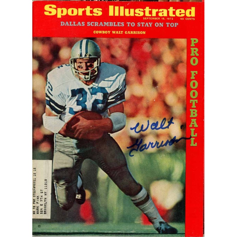 Walt Garrison Signed Magazine Cowboys Sports Illustrated 9/18/1972 BAS 50704