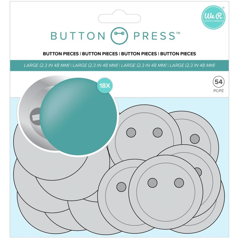 We R Memory Keepers Button Press Refill Pack 18/Pkg – Large (58mm)