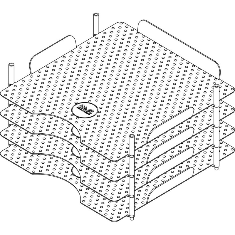 We R Stackable Acrylic Paper Trays (Retail Packaged) 4/Pkg Clear 12X13
