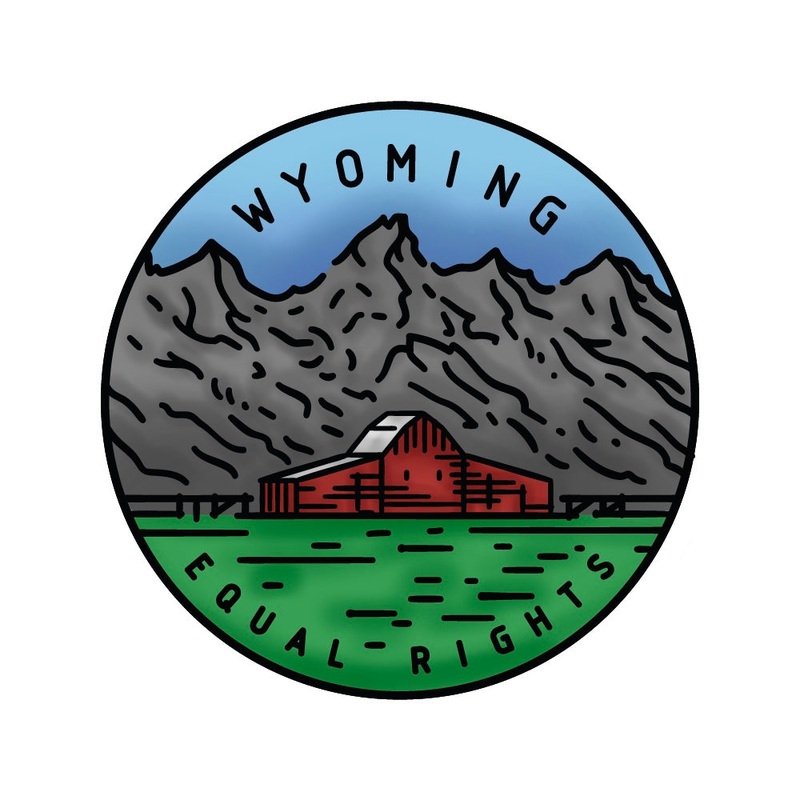 50 States Circles – 2×2 Stamp Set – Wyoming