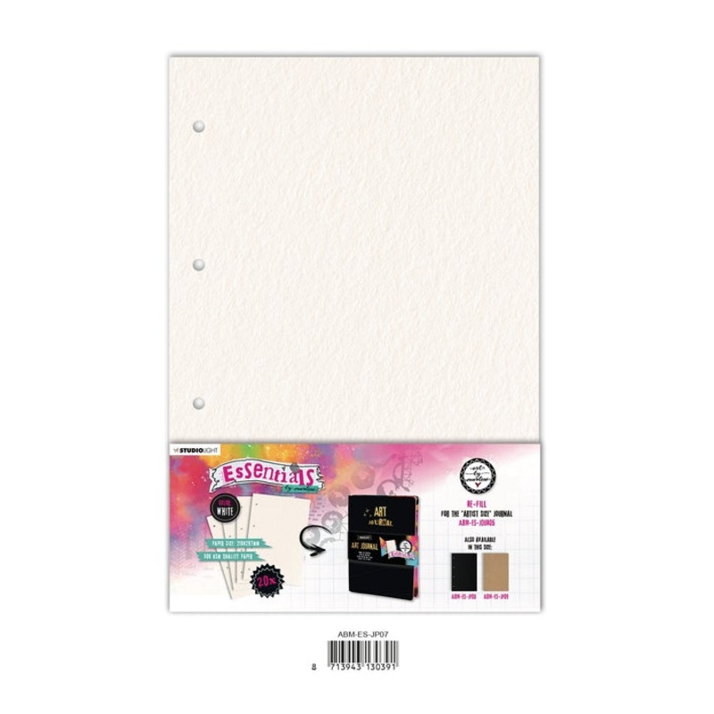 Art By Marlene Journal Pages For ABM-ES-JOUR05 White Essentials 210x297x8mm 20 SH nr.07