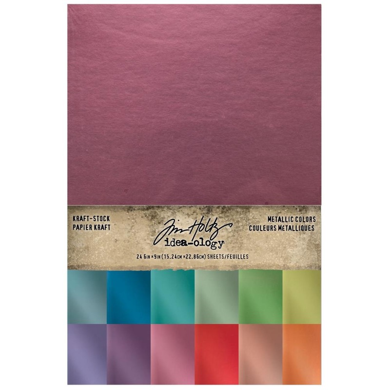 Idea-Ology Kraft-Stock Stack Cardstock Pad 6X9 24/Pkg Metallic Colors