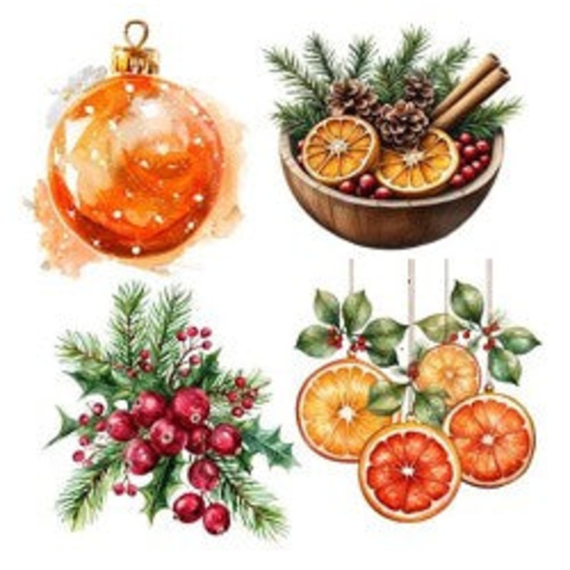Simply Stated – Christmas Citrus XL Ephemera