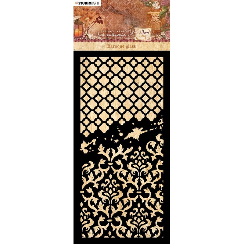Studio Light Jenine’s Mindful Art Mask Baroque Glass Warm & Cozy 105x210x1mm 1 pc nr.55